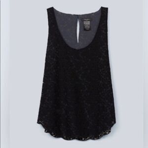 ARITZIA “Talula” Betty Lace Black Tank Top (Small)